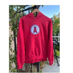 Vintage Early 2000s Anaheim Angels Nike Center Swoosh Hoodie